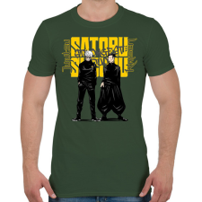 PRINTFASHION Jujustsu Kaisen Satoru Satoru - Férfi póló - Katonazöld férfi póló