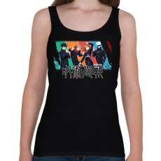 PRINTFASHION Jujutsu Kaisen csapat - Női atléta - Fekete