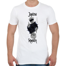 PRINTFASHION Jujutsu Kaisen - Férfi póló - Fehér férfi póló