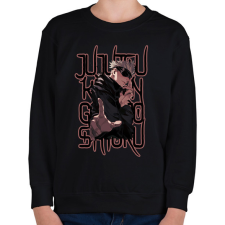 PRINTFASHION Jujutsu Kaisen Gojo Satoru - Gyerek pulóver - Fekete gyerek pulóver, kardigán