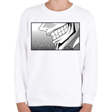 PRINTFASHION Jujutsu Kaisen száj - Gyerek pulóver - Fehér gyerek pulóver, kardigán