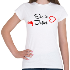 PRINTFASHION Júlia - Női póló - Fehér