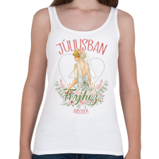 PRINTFASHION Júliusban férjhez megyek - Női atléta - Fehér női trikó