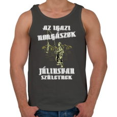 PRINTFASHION Júliusi horgász - Férfi atléta - Sötétszürke