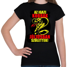 PRINTFASHION Júliusi Kobra - Női póló - Fekete