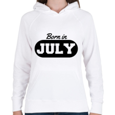 PRINTFASHION Júliusi szülinap - Női kapucnis pulóver - Fehér női pulóver, kardigán
