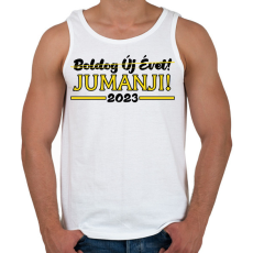 PRINTFASHION Jumanji - 2023 - Férfi atléta - Fehér