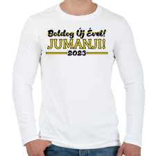 PRINTFASHION Jumanji - 2023 - Férfi hosszú ujjú póló - Fehér férfi póló