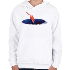 PRINTFASHION Jump into nowhere - Gyerek kapucnis pulóver - Fehér