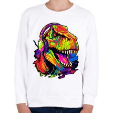 PRINTFASHION Jurassic - Gyerek pulóver - Fehér gyerek pulóver, kardigán