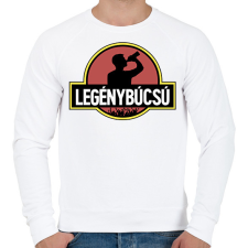 PRINTFASHION Jurassic Park legénybúcsú - Férfi pulóver - Fehér férfi pulóver, kardigán