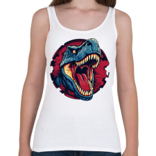 PRINTFASHION Jurassic Park - Női atléta - Fehér női trikó