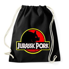 PRINTFASHION Jurassic Pork - Sportzsák, Tornazsák - Fekete tornazsák