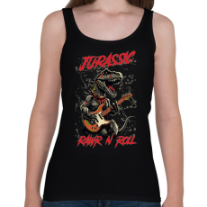 PRINTFASHION Jurassic rockstar t-rex - Női atléta - Fekete