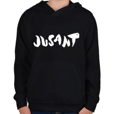 PRINTFASHION Jusant - white - Gyerek kapucnis pulóver - Fekete gyerek pulóver, kardigán