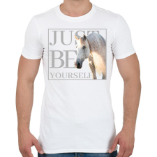 PRINTFASHION Just be yourself - Csak légy önmagad - Férfi póló - Fehér férfi póló