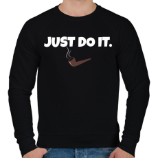 PRINTFASHION JUST DO IT 2 - Férfi pulóver - Fekete