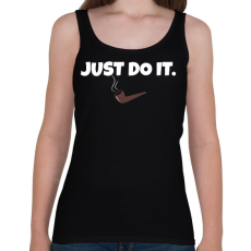 PRINTFASHION JUST DO IT 2 - Női atléta - Fekete