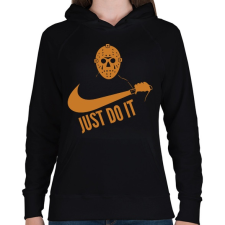 PRINTFASHION Just do it halloween 1 - Női kapucnis pulóver - Fekete női pulóver, kardigán