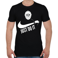 PRINTFASHION Just do it halloween 1 white - Férfi póló - Fekete férfi póló