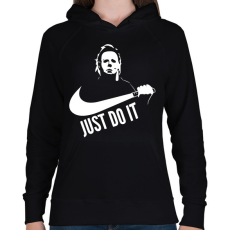 PRINTFASHION Just do it halloween 2 white - Női kapucnis pulóver - Fekete