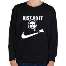 PRINTFASHION just do it Michael Myers - Gyerek pulóver - Fekete
