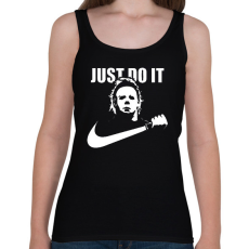 PRINTFASHION just do it Michael Myers - Női atléta - Fekete