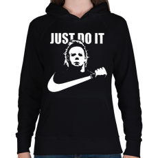 PRINTFASHION just do it Michael Myers - Női kapucnis pulóver - Fekete