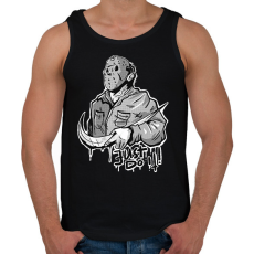 PRINTFASHION Just do it serial killer Halloween - Férfi atléta - Fekete