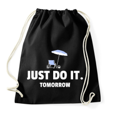 PRINTFASHION JUST DO IT TOMORROW 2 - Sportzsák, Tornazsák - Fekete tornazsák