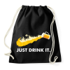 PRINTFASHION Just drink it - sör - Sportzsák, Tornazsák - Fekete