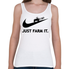 PRINTFASHION Just farm it. - Női atléta - Fehér női trikó