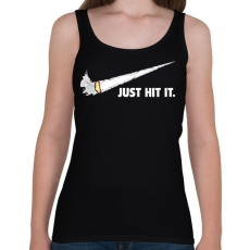 PRINTFASHION Just hit it!! - Női atléta - Fekete