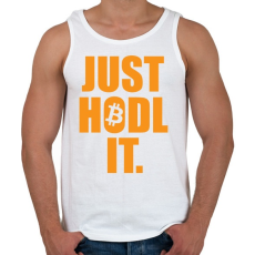 PRINTFASHION Just Hold It  - Férfi atléta - Fehér