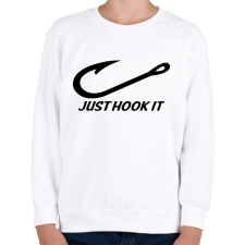 PRINTFASHION Just hook it 2 - Gyerek pulóver - Fehér gyerek pulóver, kardigán