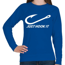 PRINTFASHION Just hook it - Női pulóver - Királykék női pulóver, kardigán