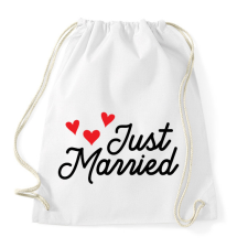 PRINTFASHION Just Married - Sportzsák, Tornazsák - Fehér tornazsák