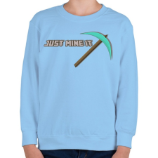 PRINTFASHION Just mine it - Gyerek pulóver - Világoskék gyerek pulóver, kardigán