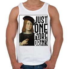 PRINTFASHION Just one more drink - Férfi atléta - Fehér