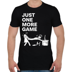 PRINTFASHION Just one more game - Férfi póló - Fekete