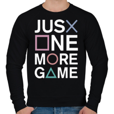PRINTFASHION Just one more game - Férfi pulóver - Fekete