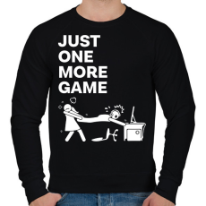 PRINTFASHION Just one more game - Férfi pulóver - Fekete