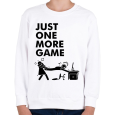 PRINTFASHION Just one more game  - Gyerek pulóver - Fehér