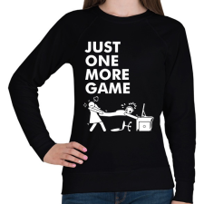 PRINTFASHION Just one more game - Női pulóver - Fekete női pulóver, kardigán