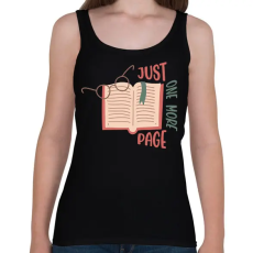 PRINTFASHION Just one more page - Csak még egy oldalt - Női atléta - Fekete