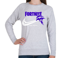 PRINTFASHION Just Play It!  - Női pulóver - Sport szürke