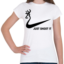PRINTFASHION Just shoot it 2 - Női póló - Fehér női póló