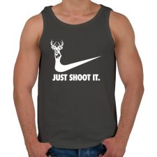 PRINTFASHION just shoot it - Férfi atléta - Sötétszürke atléta, trikó