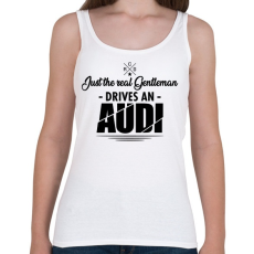 PRINTFASHION Just the real Gentleman - Audi - Női atléta - Fehér