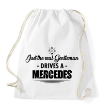 PRINTFASHION Just the real Gentleman - Mercedes - Sportzsák, Tornazsák - Fehér tornazsák